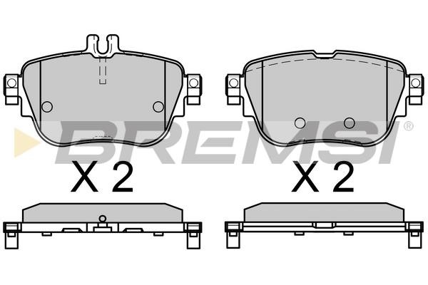 Bremsi BP3758 Front disc brake pads, set BP3758: Buy near me in Poland at 2407.PL - Good price!