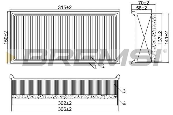 Bremsi FA2005 Luftfilter FA2005: Kaufen Sie zu einem guten Preis in Polen bei 2407.PL!