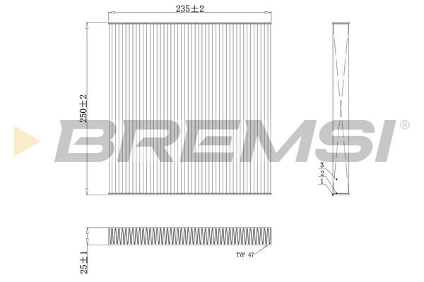 Bremsi FC0082 Filter, interior air FC0082: Buy near me in Poland at 2407.PL - Good price!