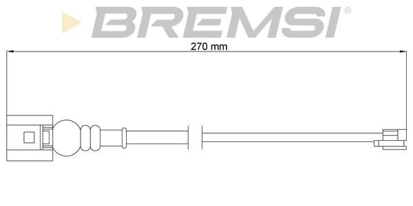 Bremsi WI0773 Датчик износа тормозных колодок WI0773: Отличная цена - Купить в Польше на 2407.PL!