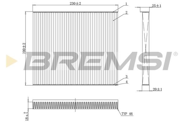 Bremsi FC0079 Filter, interior air FC0079: Buy near me in Poland at 2407.PL - Good price!