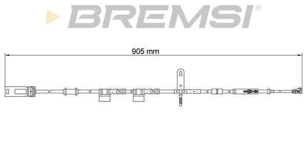 Bremsi WI0937 Warning contact, brake pad wear WI0937: Buy near me in Poland at 2407.PL - Good price!