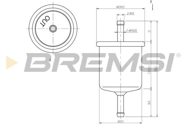 Bremsi FE1514 Топливный фильтр FE1514: Отличная цена - Купить в Польше на 2407.PL!