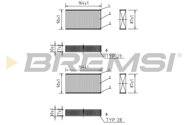 Bremsi FC0425 Filter, interior air FC0425: Buy near me in Poland at 2407.PL - Good price!