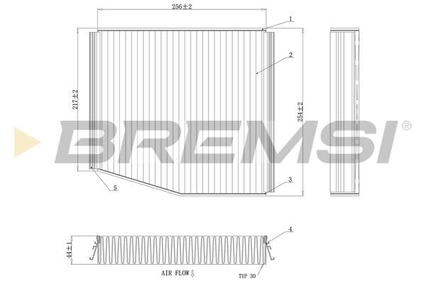 Bremsi FC0087C Filter, interior air FC0087C: Buy near me in Poland at 2407.PL - Good price!