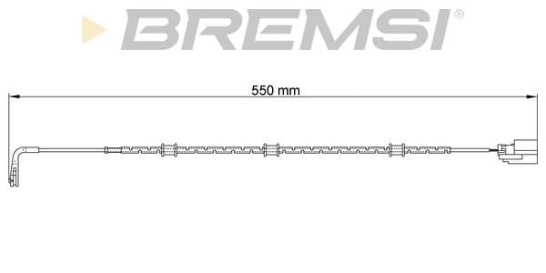 Bremsi WI0758 Warning contact, brake pad wear WI0758: Buy near me in Poland at 2407.PL - Good price!