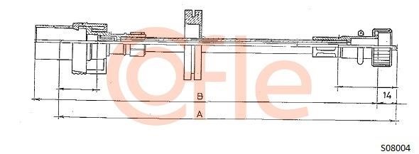 Cofle 92.S08004 Tacho Shaft 92S08004: Buy near me in Poland at 2407.PL - Good price!