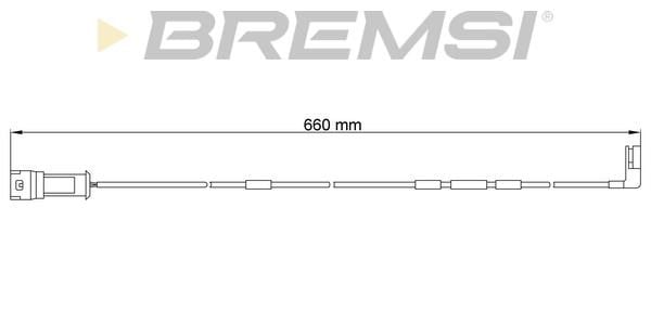 Bremsi WI0522 Датчик износа тормозных колодок WI0522: Отличная цена - Купить в Польше на 2407.PL!