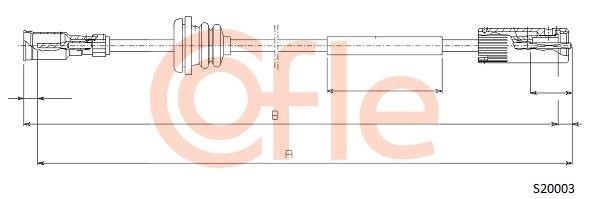 Cofle 92.S20003 Tacho Shaft 92S20003: Buy near me in Poland at 2407.PL - Good price!
