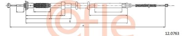 Cofle 92.12.0763 Linka hamulca tył 92120763: Dobra cena w Polsce na 2407.PL - Kup Teraz!