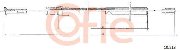 Cofle 92.10.213 Cable Pull, clutch control 9210213: Buy near me in Poland at 2407.PL - Good price!