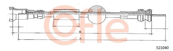 Cofle 92.S21040 Tacho Shaft 92S21040: Buy near me in Poland at 2407.PL - Good price!