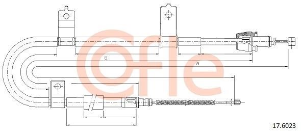 Cofle 92.17.6023 Seilzug, feststellbremse 92176023: Kaufen Sie zu einem guten Preis in Polen bei 2407.PL!