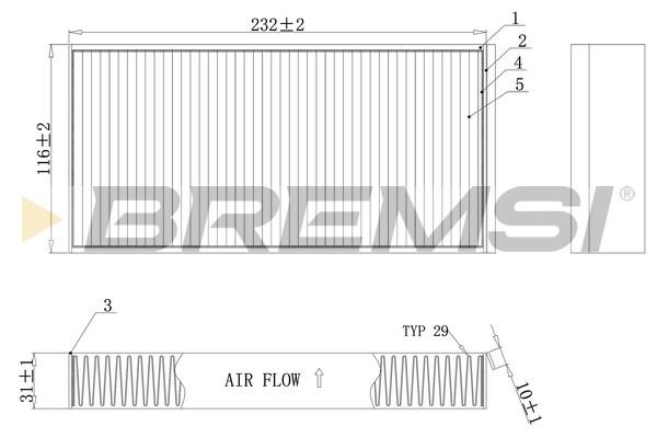 Bremsi FC0914A Filter, interior air FC0914A: Buy near me in Poland at 2407.PL - Good price!