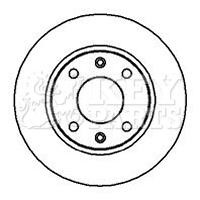 Key parts KBD4838 Unventilated front brake disc KBD4838: Buy near me at 2407.PL in Poland at an Affordable price!