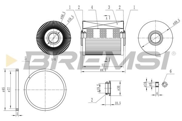 Bremsi FE0770 Топливный фильтр FE0770: Отличная цена - Купить в Польше на 2407.PL!