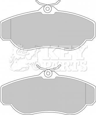 Key parts KBP1429 Brake Pad Set, disc brake KBP1429: Buy near me in Poland at 2407.PL - Good price!