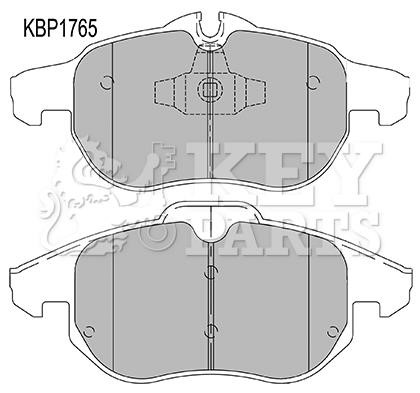 Key parts KBP1765 Brake Pad Set, disc brake KBP1765: Buy near me in Poland at 2407.PL - Good price!