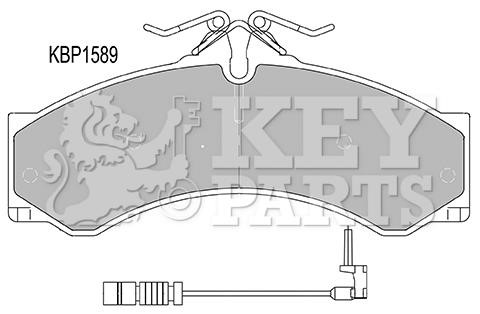 Key parts KBP1589 Гальмівні колодки, комплект KBP1589: Приваблива ціна - Купити у Польщі на 2407.PL!