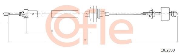 Cofle 92.10.2890 Cable Pull, clutch control 92102890: Buy near me in Poland at 2407.PL - Good price!