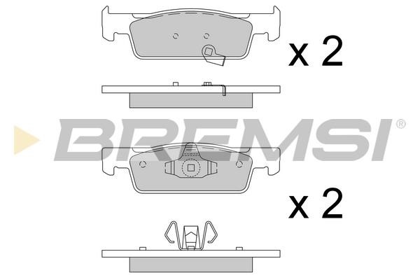 Bremsi BP3798 Brake Pad Set, disc brake BP3798: Buy near me in Poland at 2407.PL - Good price!
