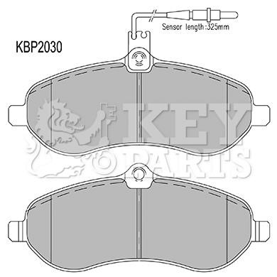 Key parts KBP2030 Тормозные колодки дисковые, комплект KBP2030: Отличная цена - Купить в Польше на 2407.PL!