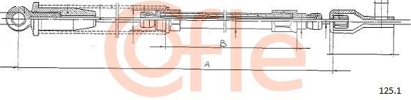 Cofle 92.125.1 Cable, starter 921251: Buy near me in Poland at 2407.PL - Good price!