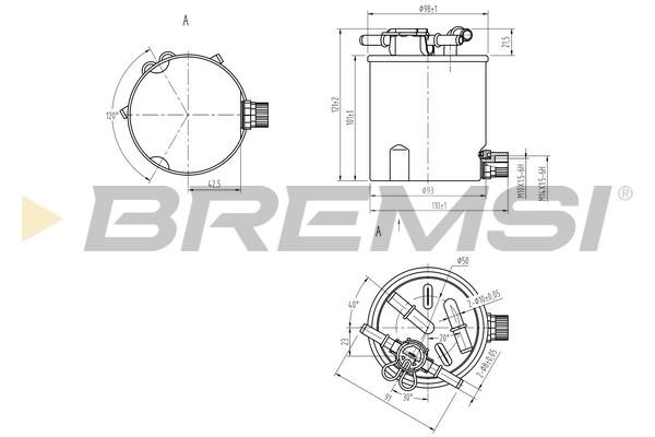 Bremsi FE0783 Топливный фильтр FE0783: Отличная цена - Купить в Польше на 2407.PL!