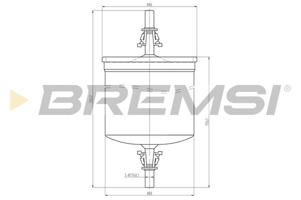 Bremsi FE1891 Топливный фильтр FE1891: Отличная цена - Купить в Польше на 2407.PL!