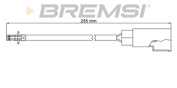 Bremsi WI0400 Warning contact, brake pad wear WI0400: Buy near me at 2407.PL in Poland at an Affordable price!