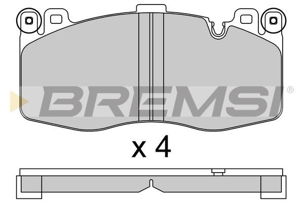 Bremsi BP3801 Тормозные колодки дисковые, комплект BP3801: Отличная цена - Купить в Польше на 2407.PL!