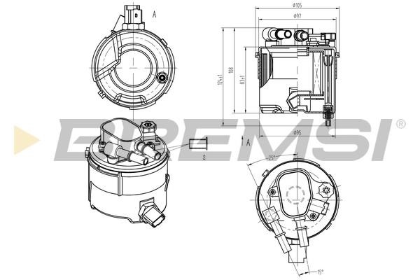 Bremsi FE0058 Fuel filter FE0058: Buy near me in Poland at 2407.PL - Good price!
