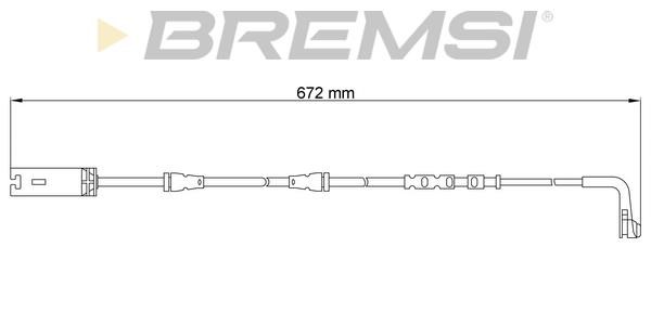 Bremsi WI0717 Датчик износа тормозных колодок WI0717: Отличная цена - Купить в Польше на 2407.PL!