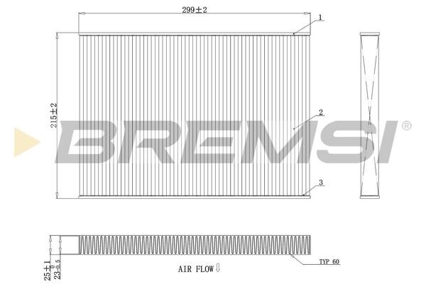 Bremsi FC0412 Filter, interior air FC0412: Buy near me in Poland at 2407.PL - Good price!
