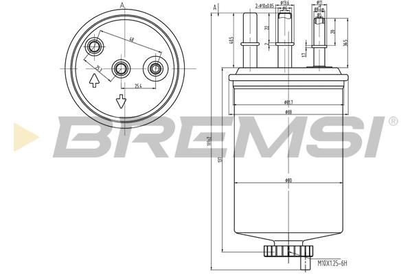 Bremsi FE0828 Fuel filter FE0828: Buy near me in Poland at 2407.PL - Good price!