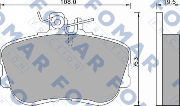 Fomar friction FO 493781 Brake Pad Set, disc brake FO493781: Buy near me in Poland at 2407.PL - Good price!