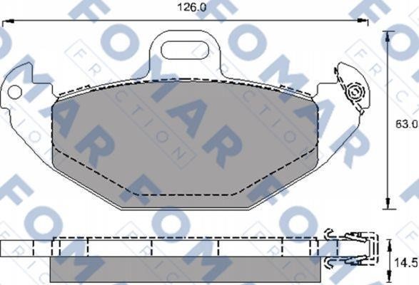 Fomar friction FO 689081 Klocki hamulcowe, zestaw FO689081: Dobra cena w Polsce na 2407.PL - Kup Teraz!