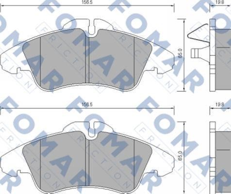 Fomar friction FO 627281 Klocki hamulcowe, zestaw FO627281: Dobra cena w Polsce na 2407.PL - Kup Teraz!