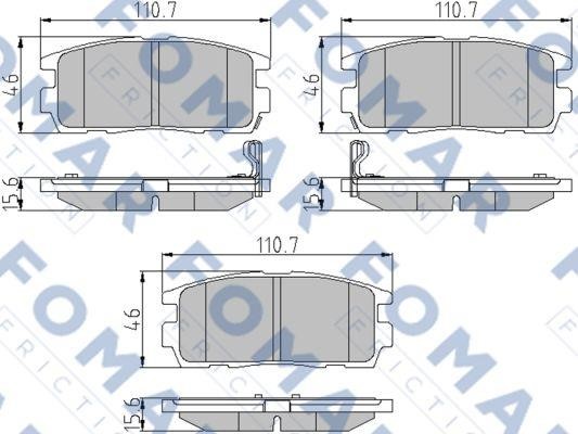 Fomar friction FO 930981 Brake Pad Set, disc brake FO930981: Buy near me at 2407.PL in Poland at an Affordable price!