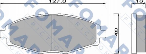 Fomar friction FO 642281 Тормозные колодки дисковые, комплект FO642281: Отличная цена - Купить в Польше на 2407.PL!
