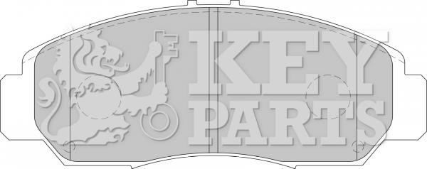 Key parts KBP1741 Brake Pad Set, disc brake KBP1741: Buy near me at 2407.PL in Poland at an Affordable price!