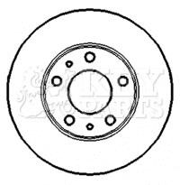 Key parts KBD4414 Bremsscheibe hinten, unbelüftet KBD4414: Kaufen Sie zu einem guten Preis in Polen bei 2407.PL!