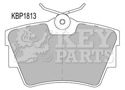Key parts KBP1813 Гальмівні колодки, комплект KBP1813: Приваблива ціна - Купити у Польщі на 2407.PL!
