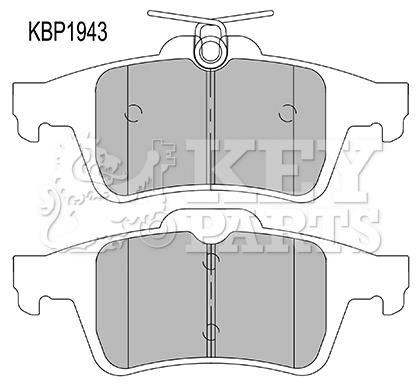 Key parts KBP1943 Тормозные колодки дисковые, комплект KBP1943: Отличная цена - Купить в Польше на 2407.PL!
