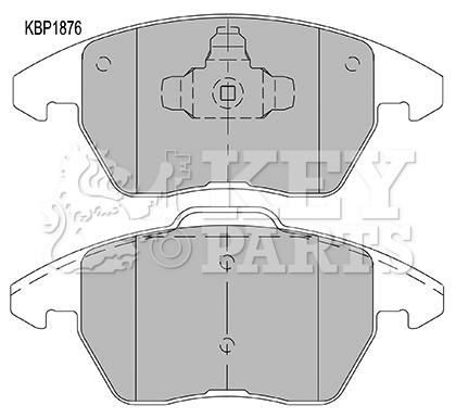 Key parts KBP1876 Brake Pad Set, disc brake KBP1876: Buy near me in Poland at 2407.PL - Good price!