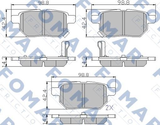 Fomar friction FO 933481 Klocki hamulcowe, zestaw FO933481: Dobra cena w Polsce na 2407.PL - Kup Teraz!