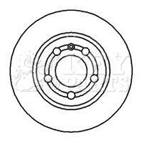 Key parts KBD4183 Rear ventilated brake disc KBD4183: Buy near me in Poland at 2407.PL - Good price!