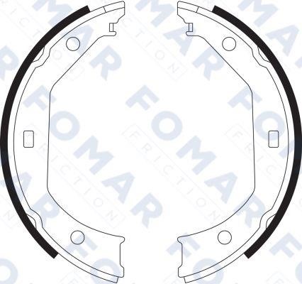 Fomar friction FO 9065 Parking brake shoes FO9065: Buy near me in Poland at 2407.PL - Good price!