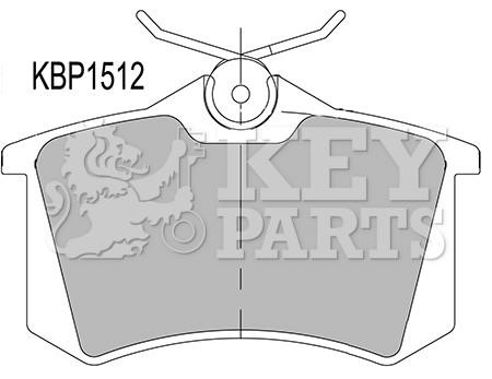 Key parts KBP1512 Scheibenbremsbeläge, Set KBP1512: Kaufen Sie zu einem guten Preis in Polen bei 2407.PL!
