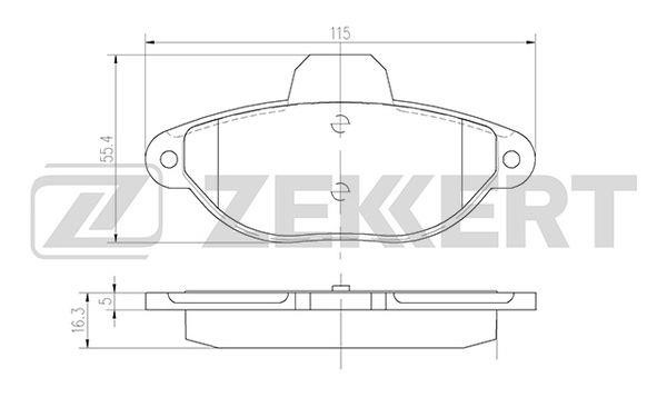 Zekkert BS-2872 Klocki hamulcowe, zestaw BS2872: Dobra cena w Polsce na 2407.PL - Kup Teraz!